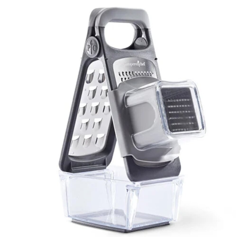 Pampered Chef Gray Adjustable Double Grater - Never Used